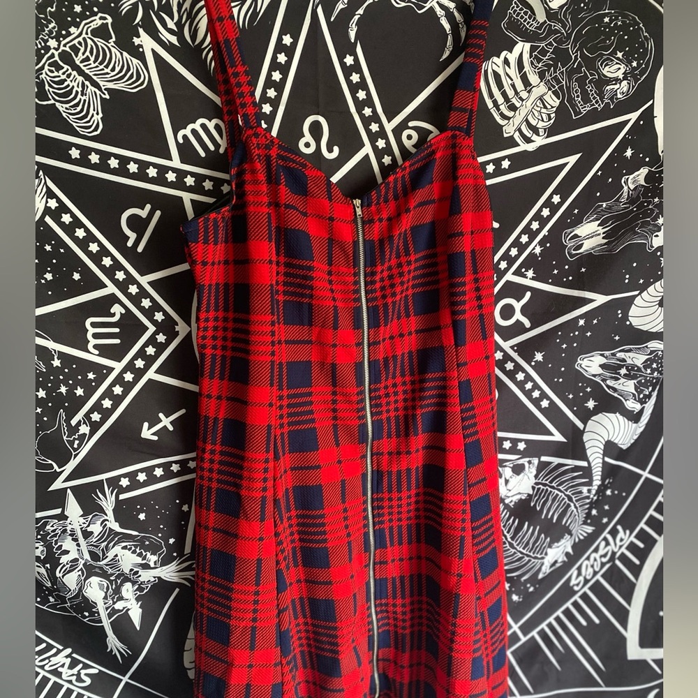 SHEIN Curve Plaid Dress
